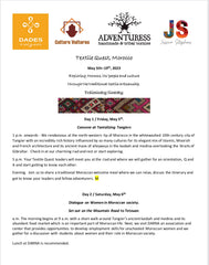 Moroccan Textile Quest 5-19 May 2023