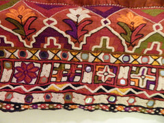 Museum piece: LOHANA or MEMON community embroidered PARHA (skirt length), Tharparker, Pakistan or Banni, Gujarat, India