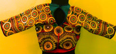 PATEL circa mid-late 20th century tribal CHOLI (backless blouse), Rann of Kutch, Gujarat, India