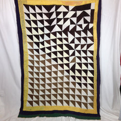 'ORDER TO CHAOS' HAND-MADE PATCHWORK QUILT