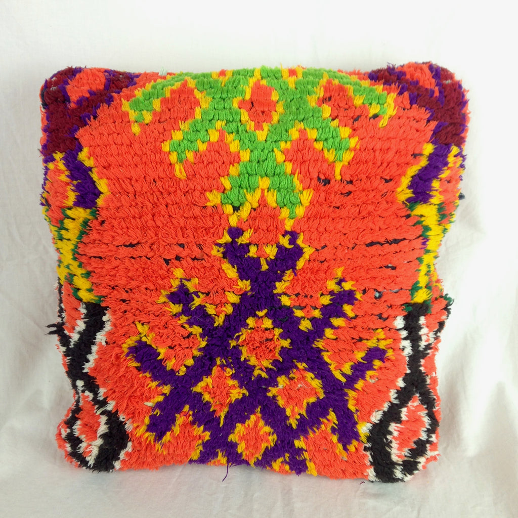 MORROCCO, TISSARDMINE | HANDWOVEN & KNOTTED BERBER NOMAD CUSHIONS 49cm x 49cm approx