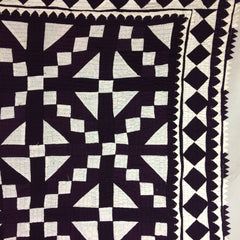 FULLY HAND-STITCHED PATCHWORK RALI QUILT/THROW MADE BY MEGHWAR WOMEN OF SINDH, PAKISTAN