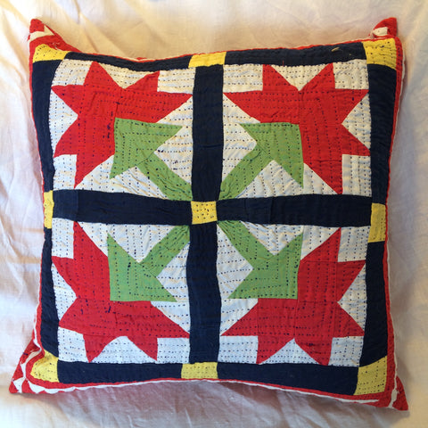 UNIQUE PATCHWORK AND APPLIQUE CUSHIONS MADE BY HINDU MEGHWAR, PAKISTAN